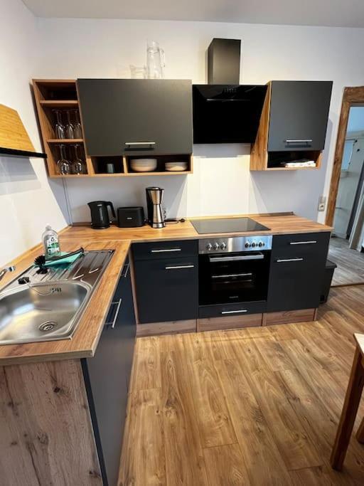 גרימה Ferienwohnung Zur Parthe מראה חיצוני תמונה